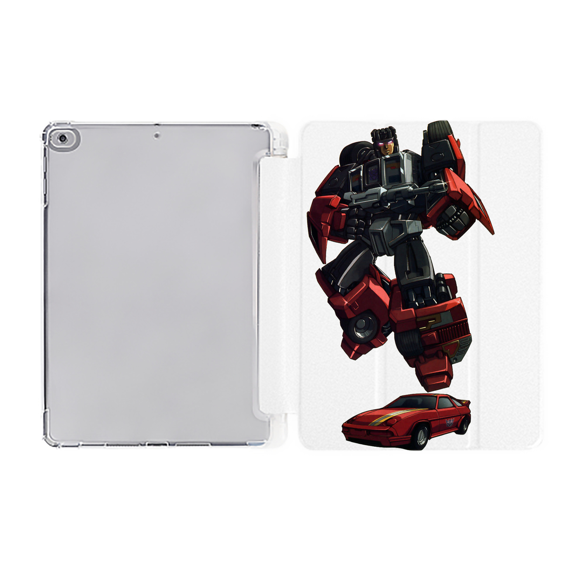 （画像用）  IPad ケース ペン収納付き 三つ折りスタンド PUレザー×シリコン 対応機種9.5/10.5/10.9インチ